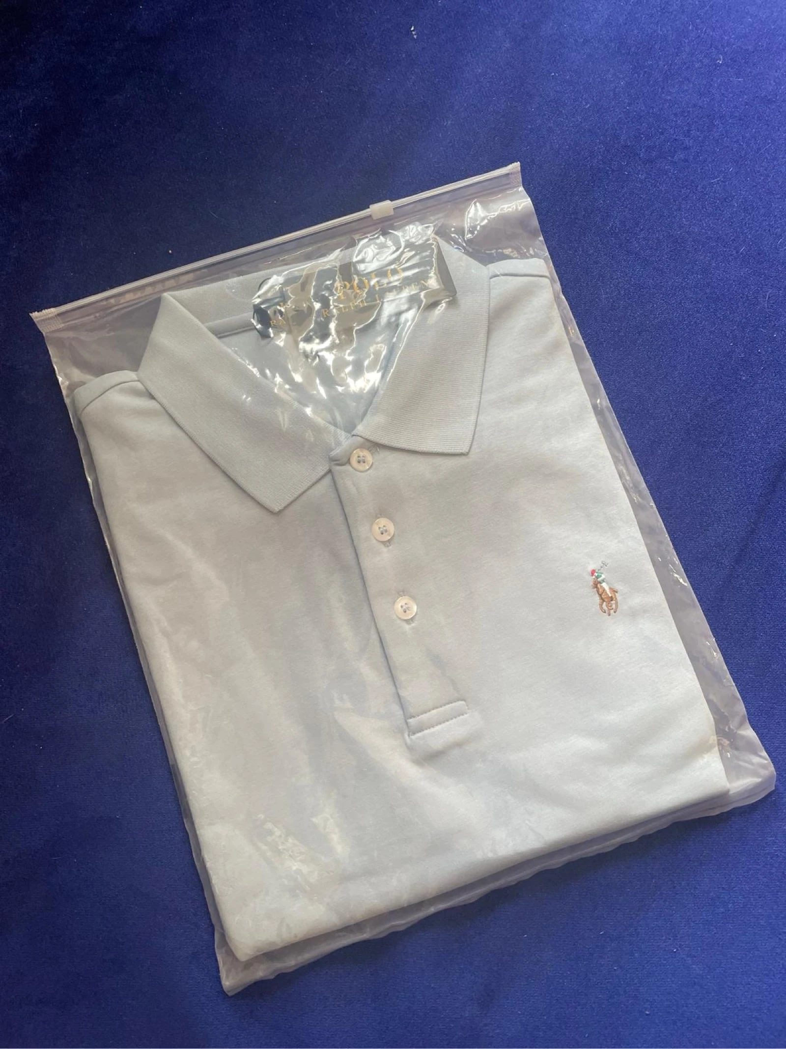 polo ralph lauren azul claro